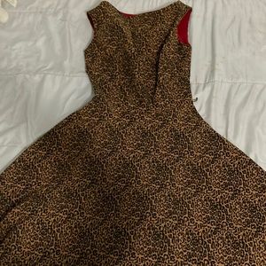 Cheetah print flowy Tatyana xs dress